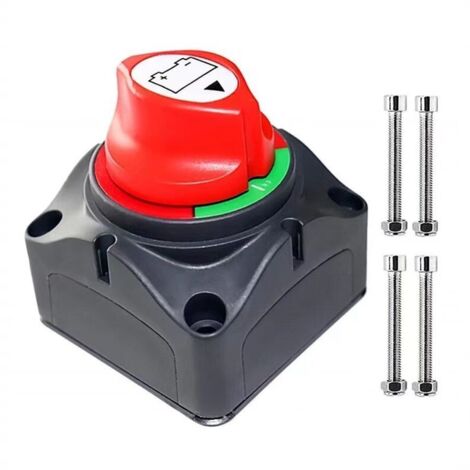 Bardusch 2 pièces Interrupteurs de Batterie 12-24 V, Coupe Circuit Batterie 1–2-Both-Off Commutateur de Batterie Pour voiture de tourisme RV, ATV, UTV et bateau (1/5)
