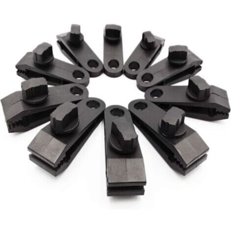 Bardusch Lot de 10 pinces à bâche, vis à oreilles robustes – Pinces de tente à verrouillage solide pour bâches, auvents, camping en plein air, auvents de caravane, bâches de voiture, bâches de piscine (1/5)