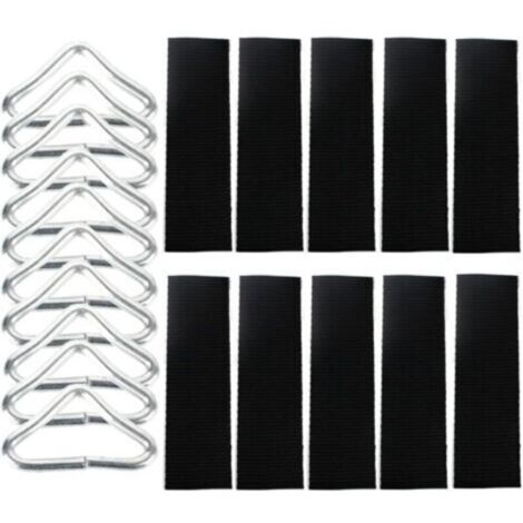 Bardusch 10 pack Ressort de Trampoline, Accessoires de Trampoline, Boucle de Triangle de Trampoline (1/5)