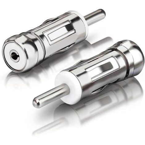 Bardusch Bingfu Adaptateur Antenne Autoradio Voiture Connecteur de Prise DIN à ISO Embout Antenne Auto Compatible avec Auto Unité Principale Récepteur Stéréo Amplificateur de Signal,2 Paquet (1/5)