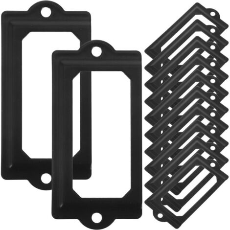 Bardusch Porte-Étiquette En Métal Pour Tiroir Et Armoire 12 Cadres Porte-Cartes Vintage 7X3.3 Cm Accessoires De Bureau Pour Organisation Et Décoration Rétro (1/5)