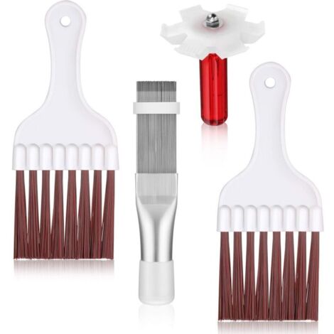 Bardusch Lot de 3 brosses de Nettoyage en Acier Inoxydable pour climatiseur, condensateur (1/5)