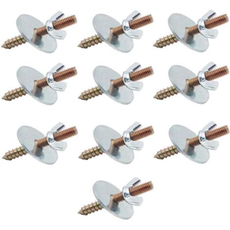 Bardusch Kits de vis de Fixation, écrous et vis pour fabriquer des perchoirs à Oiseaux, vis de Cage à Oiseaux, écrou métallique, Kits de Montage de vis pour
