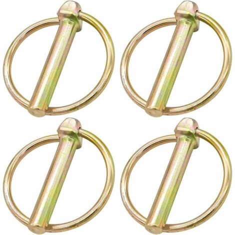 Bardusch 4 Pièces Goupilles Clips, Goupille De Lynch Avec Anneau, Assortiment De Goupilles Clips Rond Sécurité, Goupille De Lynch Pour Remorque Tracteur Agricole, ,Pour Véhicules Agricoles(M8) (1/5)