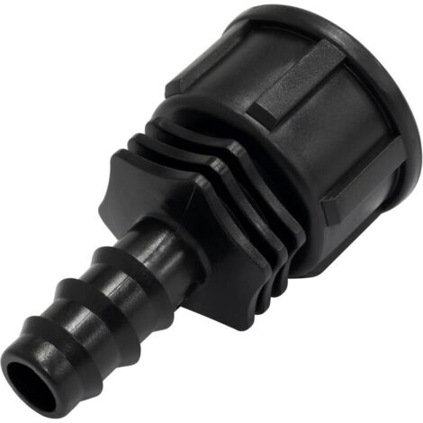 Bardusch C73795 - Lot de 5 Raccords femelles cannelés Ø16 mm x 3/4'' à écrou pour tuyau goutte à goutte de Ø16 mm - connecteur pour système d'irrigation arrosage (1/5)