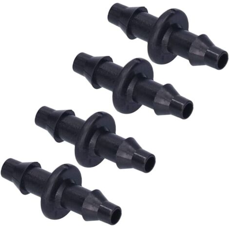 Bardusch A 100 pièces Tuyau Arrosage Goutte à Goutte 4/7mm Connecteurs Barbelés à 2 Voies 1/4'' pour Tuyau d'arrosage de Jardin (1/5)
