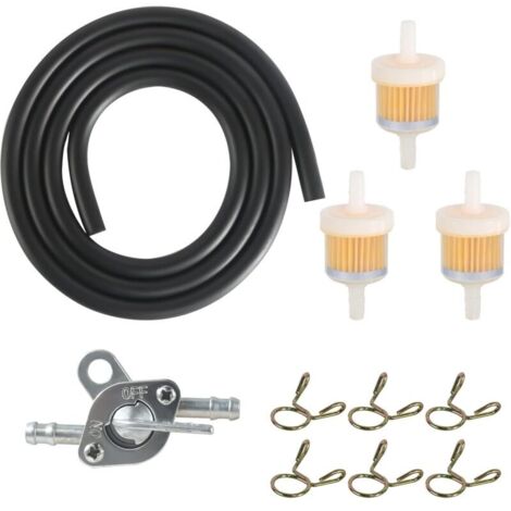 Bardusch-Tuyau de Carburant Kit, Filtre à Carburant à Gaz de Moto avec Filtre à Essence de 3 à 6 mm, Tuyau à Essence de 1 m 6 Colliers de Serrage Filtre à Carburant à Essence (1/5)