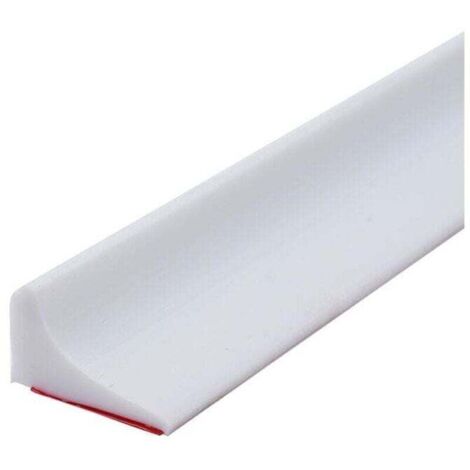 Bardusch-200CM Barriere De Douche Silicone,Barre De Seuil De Douche Anti Débordement Autocollant,Barrage Eau Douche,Seuil Douche Barrage D'eau,Barrière De Douche Pliable Pour Sol De Salle De Bain-Blan (1/4)