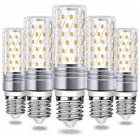 Bardusch-Ampoule LED E27, ampoule LED épis de maïs 16 W, blanc chaud 6 000 K, 900 lm, brillante, AC 230 V, suspension E27, angle de faisceau LED 360°, lot de 5 (1/4)