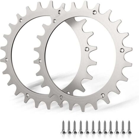 Bardusch-2 x Crampons en Acier Inoxydable de qualité supérieure pour modèle Worx S/M,2X Pointes à vis en Acier Inoxydable Améliorateur de Traction,Taille de Roue de tondeuses à Gazon robotiques 205 mm (1/4)