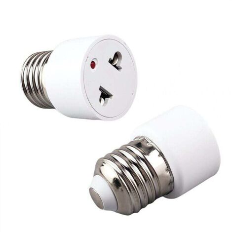 Bardusch-2 pièces par paquet Adaptateur de douille de lampe Prise E27 Conversion en prise de courant (1/4)