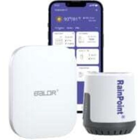 Bardusch-RainPoint – système d'irrigation Intelligent Wi-Fi 2.4GHz, pour maison intelligente, jardin, avec Hub d'irrigation, pluviomètre WIFI