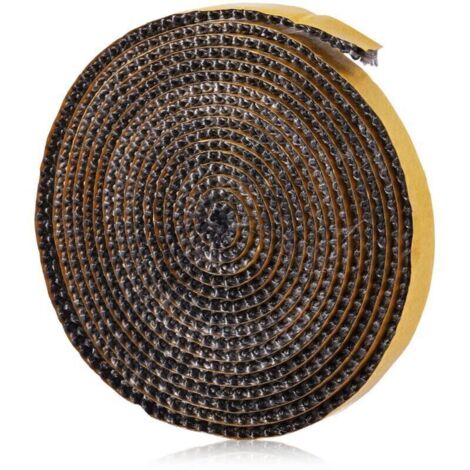 Bardusch-Joint Insert Cheminée Auto-Adhésif, Joints Tressés Résistants à la Chaleur pour Poêle et Cheminée (3mm x 10mm x 2m) (1/4)