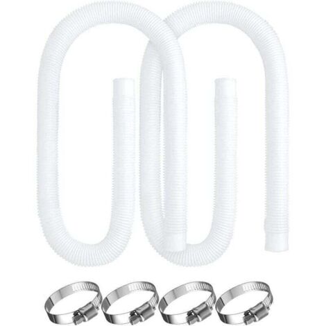 Bardusch-Tuyau de piscine, 2 pièces de remplacement pour pompe de piscine Intex 330, 530 et 1 000 GPH, tuyau de 150 cm pour piscines hors sol. (1/4)