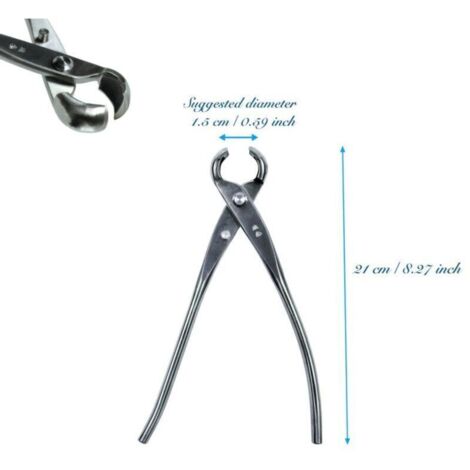 Bardusch-Sécateur Bonsaï Traditionnel – Lame Acier Inoxydable 210 mm, Bord Rond, Coupe Précise pour Droitiers (1/3)