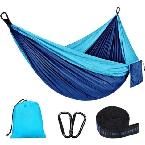 Bardusch-Hamac d'extérieur de Camping, 300 kg Capacité de Charge,(270 x 140 cm) Nylon Parachute Respirant,Portable Hamac 2 Places pour Le Jardin, Balcon, Patio, la Plage, Randonnée (1/4)