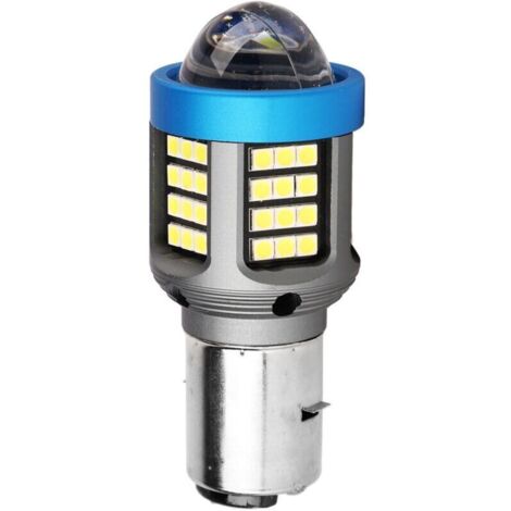 Bardusch-LED moto phare ampoule blanc haute luminosité large vue en alliage d'aluminium moto avant ampoules BA20D (1/4)