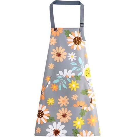 Bardusch-Tablier de cuisine - Imperméable et anti-salissures - Tablier de cuisine professionnel - Tablier unisexe - Tablier de traiteur - Tablier de cuisine pour femmes - Tabliers à fleurs (1/4)