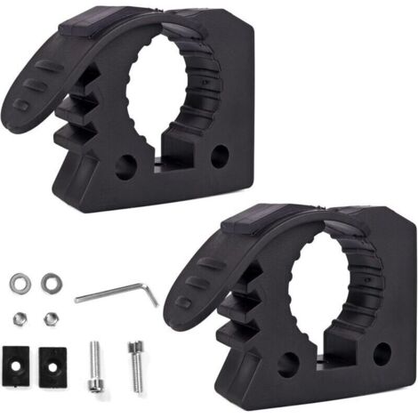 Bardusch-2 Pcs Support de pelle, support de fixation à serrage rapide en caoutchouc, compatible avec les poignées d'outils de 3 à 4 cm de diamètre pour camions, UTV, ATV, tout-terrain, 4x4 (1/4)