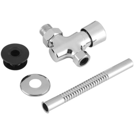 Bardusch-Robinet de Chasse pour urinoir WC en Alliage de Zinc Bouton Type Manuel Surface Mounted Delay Push Arrêt Automatique Accessoire de Salle de Bain (1/4)
