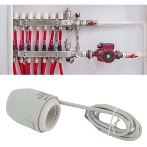 Bardusch-Actionneur Thermique électrique, Vanne de Chauffage par Le Sol étanche IP54 2W Collecteur D'actionneur Thermique électrique pour Thermostat de Chauffage par Le Sol (1/4)