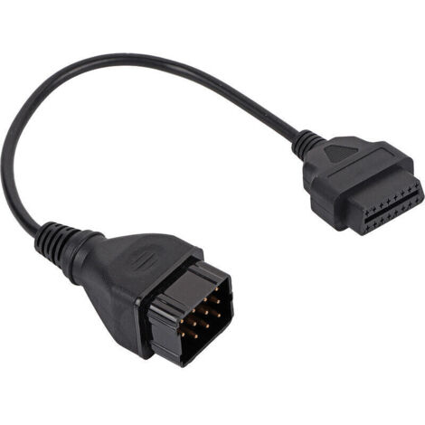 Bardusch-Câble de diagnostic OBD2 connecteur adaptateur 12 broches à 16 broches câble d'extension de pièces automobiles (1/4)
