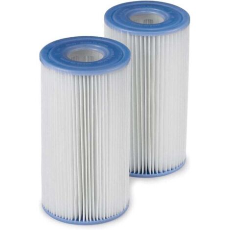 Bardusch-Cartouche filtrante de piscine Intex 29002E Type A, pompe filtrante, papier polyester facile à nettoyer, filtration haute efficacité, lot de 2 (1/4)