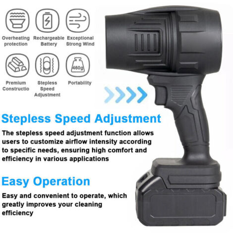 Bardusch-Ventilateur à jet portatif 500 g à poussée élevée, moteur à brosses puissantes, turboventilateur à conduit d'air, souffleur de poussière portable, outil de nettoyage de clavier (1/4)