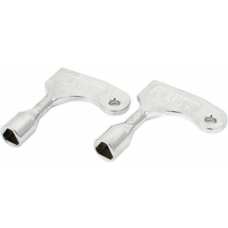 Bardusch-Lot de 2 clés triangle pour ouverture rapide d’urgence d’ascenseur, pour serrure de 9 mm (1/3)