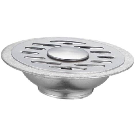 Bardusch Couvercle de drain de sol rond pour égout, sortie d'eau de piscine souterraine, couvercle de filtre de douche, connecteur d'évier de cuisine, 9,8 x 2,6 cm (1/5)