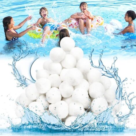 Bardusch Boule filtrante, 1300 g de boule filtrante de piscine équivaut à 46 kg de filtre à sable, boule filtrante de piscine, boule de coton filtrante de piscine réutilisable et efficace, adaptée à l (1/5)