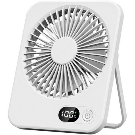Bardusch-Ventilateur de Table, Série Été - Ultra Silencieux, Puissant Flux d'Air pour Bureau et Maison. 5 Vitesses, Batterie Rechargeable (1/4)