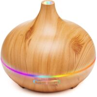 Aroma Diffuser for Essential Oil Large Room,Office Essential Oil Diffusers for Home Kids, Cool Mist humidifier for Bedroom Quiet with Ambient Light