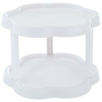 Bardusch-Cuisine a poser étagère a épices rotatives Étagère à Épices Porte Épice Rotative Étagère à Épice Support de Stockage epices rangement cuisine petit plateau tournant pour epices blanc,