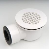 Bardusch-Drain de base de douche à profil bas avec crépine perforée, drain de douche à sortie latérale de 2 pouces, drain en PVC pour siphon de douche à profil bas et ensemble de drain de sortie latér