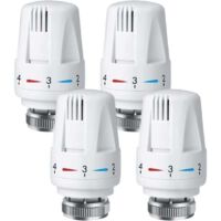 Bardusch-Tête de robinet thermostatique de radiateur en 4 parties, tête de robinet thermostatique de radiateur, robinet thermostatique de radiateur, tête thermostatique M30 x 1,5