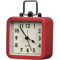 Bardusch-Horloge bureau métal silencieuse – petit réveil décoratif – table chevet/chambre – design compact
