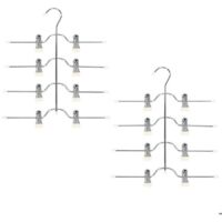Bardusch - Cintre pantalons peu encombrant cintre jupes multiples avec pinces pour pantalons et jupes Label