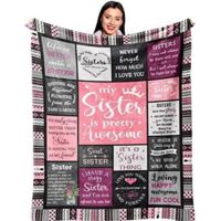 Bardusch - Cadeau Meilleure Amie, Cadeau pour Une Amie, Cadeau Copine Amitié, Idée Cadeau Amie Femme, Cadeaux/Cadeau Anniversaire Femme, Idee Cadeau Femme, Meilleure Amie Cadeau Couverture 150X130CM