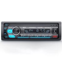 Bardusch-Autoradio Bluetooth , Poste Radio Voiture Bluetooth Supporte USB/AUX/SD/TF/MP3, 7 Couleurs Éclairage, 4x60W Autoradio 1 Din