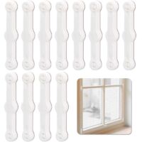 Bardusch Lot de 12 moustiquaires de fenêtre, mousticaire, alternative à aimant moustiquaire fenetre, accessoires autocollants, installation facile