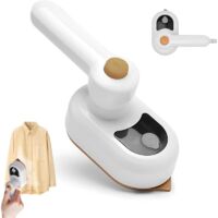 Bardusch Mini fer à repasser à vapeur de voyage, pliable, portable, mini fer à vapeur, fer de voyage, fer à repasser de voyage, repassage sec et humide, avec réservoir d'eau de 50 ml, pour la maison e