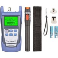 Bardusch-Kit d'outils pour fibre optique avec wattmètre optique, testeur de fibre optique portable de type stylo 10 mW, testeur de fibre optique à lumière rouge