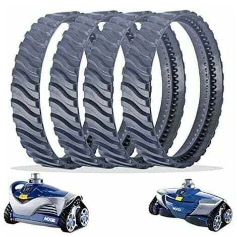 4 Chenilles de Remplacement Noir Nettoyeur Piscine Pneu Piste Roue R0526100 Compatible avec Zodiac Baracuda MX6/MX8 Nettoyage de Piscine Creusée (1/5)