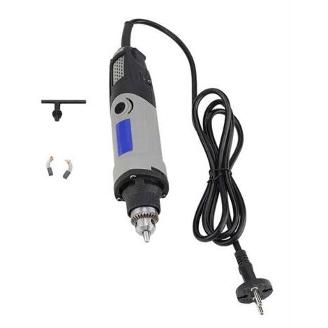 Meuleuse, Mini meuleuse, 400W Perceuse électrique à 6 positions Outil rotatif à vitesse variable Fiche UE 220V (1/4)