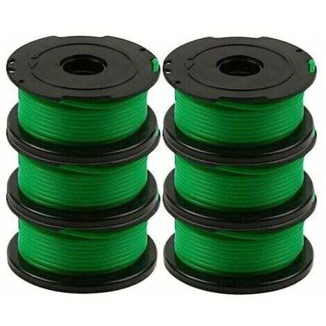Lot de 6 bobines de fil pour débroussailleuse Black and Decker GL7033, GL8033, GL9035, de 6 mètres chacune. (1/5)