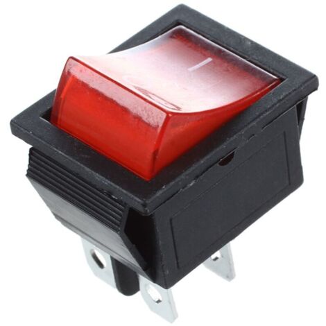 Interrupteur à Bascule DPST 4 Broches – 20A 125V, Verrouillage, Générique