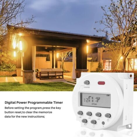 New LCD Digital Control Power Programmable Timer DC 12V 16A Time Relay ...