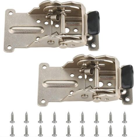 Charnière pour meuble,Charnière Pliante Autobloquante, 2 Pièces Argenté Jambe pour Pieds de Table Pliants, Établis Pliants (1/5)