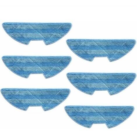 Lot de 6 Chiffons de Nettoyage pour Aspirateur Robot Proscenic VSLAM 811GB VSLAM 911SE (1/4)